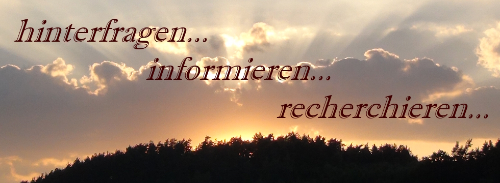 hinterfragen